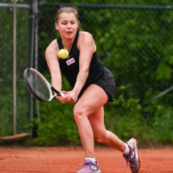 Maja Chwalińska na turnieju w Wiesbaden